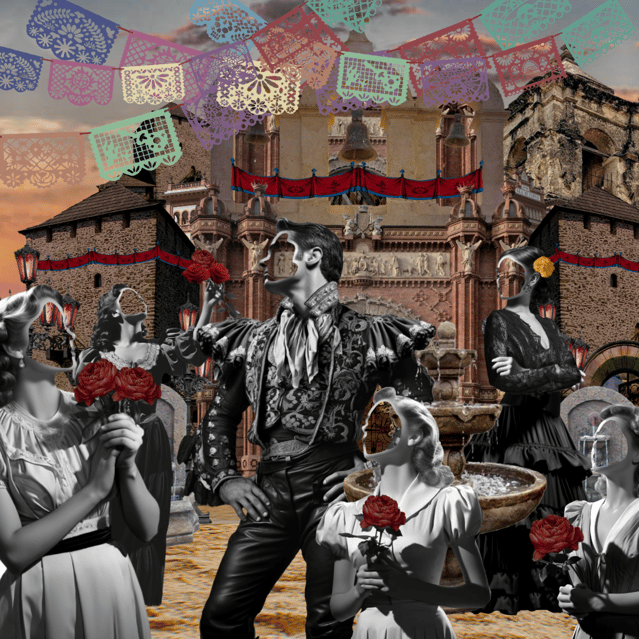 Que Hiernes Y Que Matas - Rebecca Rose NFT - SuperRare 2024 - Crypto Art - Collage Artist - Valentines Day Massacre 