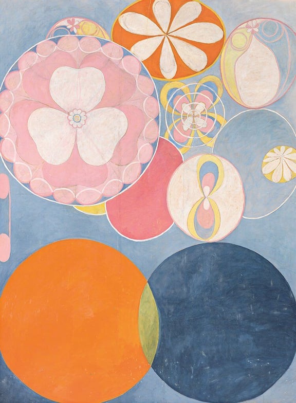 art-hilma-af-klint-group-IV-the-ten-largest-no-2-childhood-1907